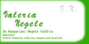 valeria negele business card